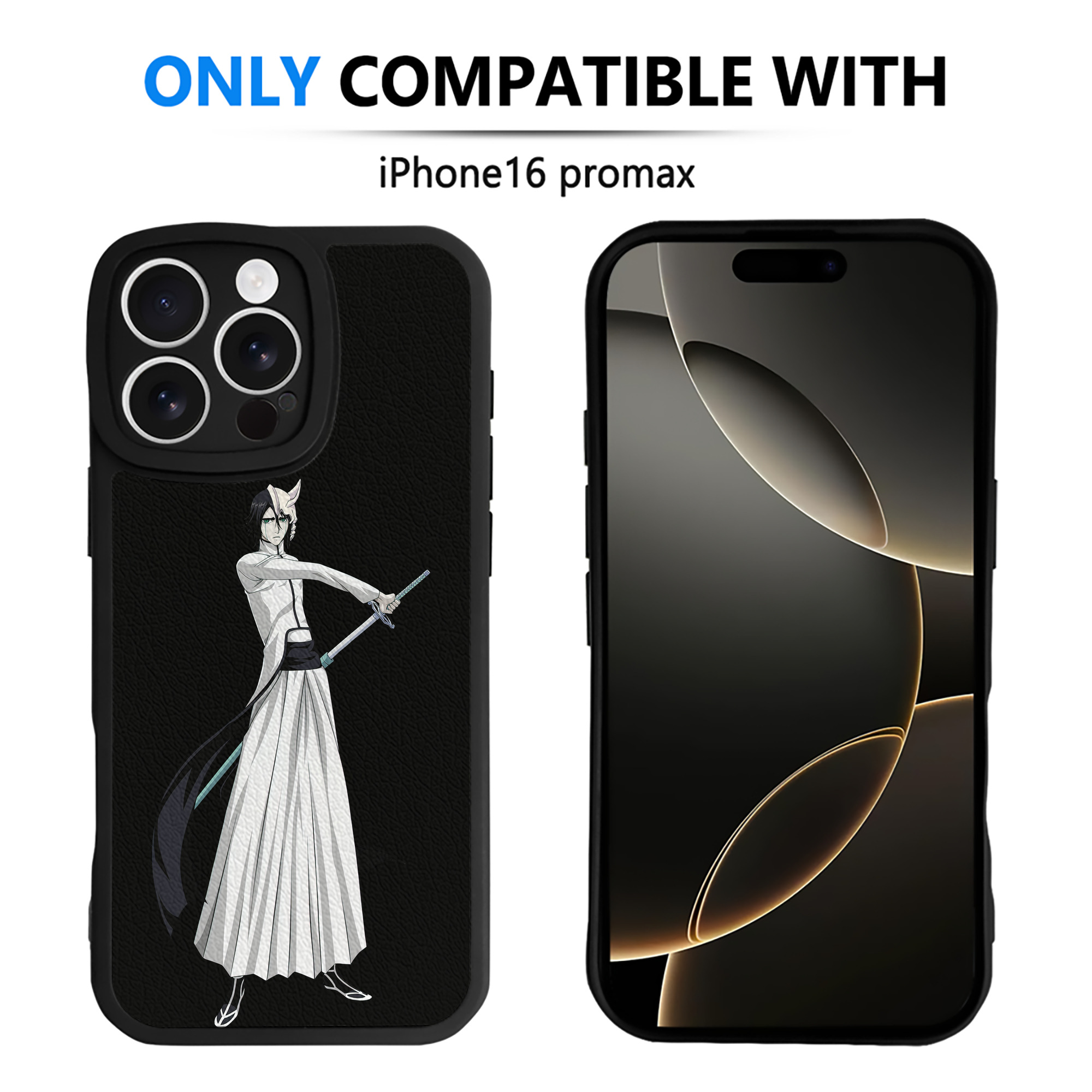 （画像用） ブリーチ ウルキオラ·シファー BLEACH Ulquiorra cifer 【iPhone 16シリーズ対応】シリコンスマホケース（レザー調） 材質：シリコン